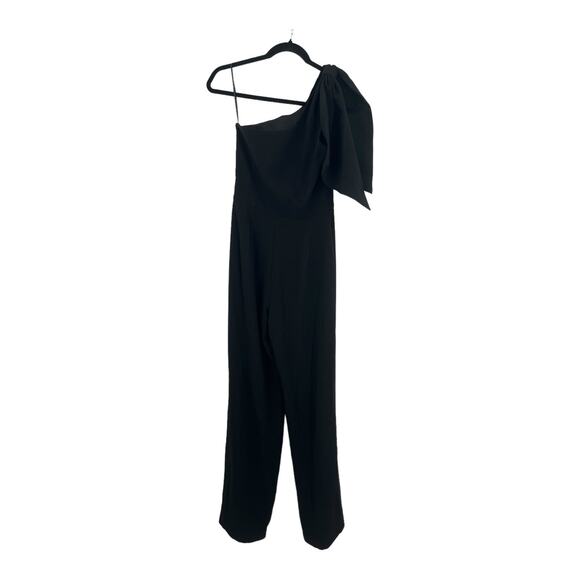 Dress the Population Jumpsuit Tiffany One shoulder black size Small S - Picture 6 of 6